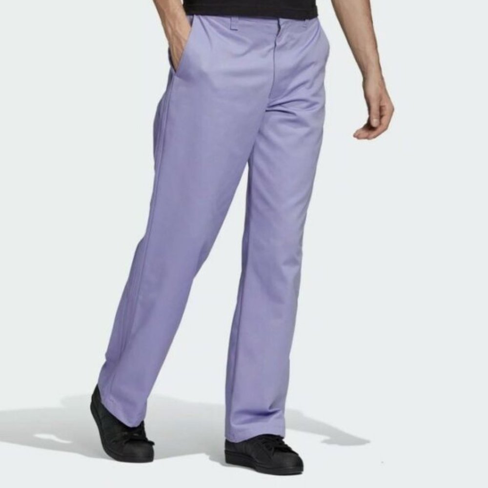 Adidas Skateboarding Unisex Nora Chino Lavender Pants FT9773 Size 30x32 NWT